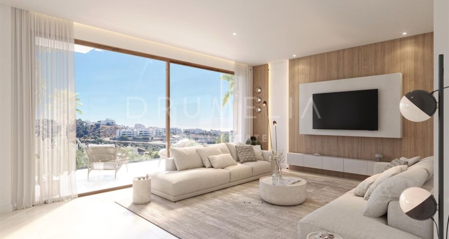 New Development - Contemporary Frontline Golf Villa with Sea Views in Estepona