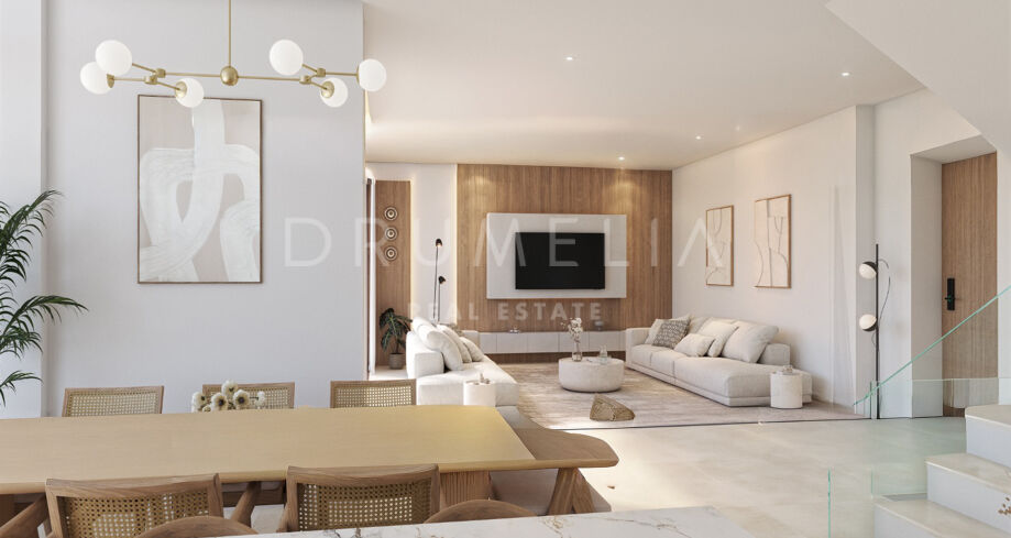 New Development - Contemporary Frontline Golf Villa with Sea Views in Estepona