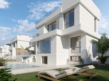 New Development - Contemporary Frontline Golf Villa with Sea Views in Estepona