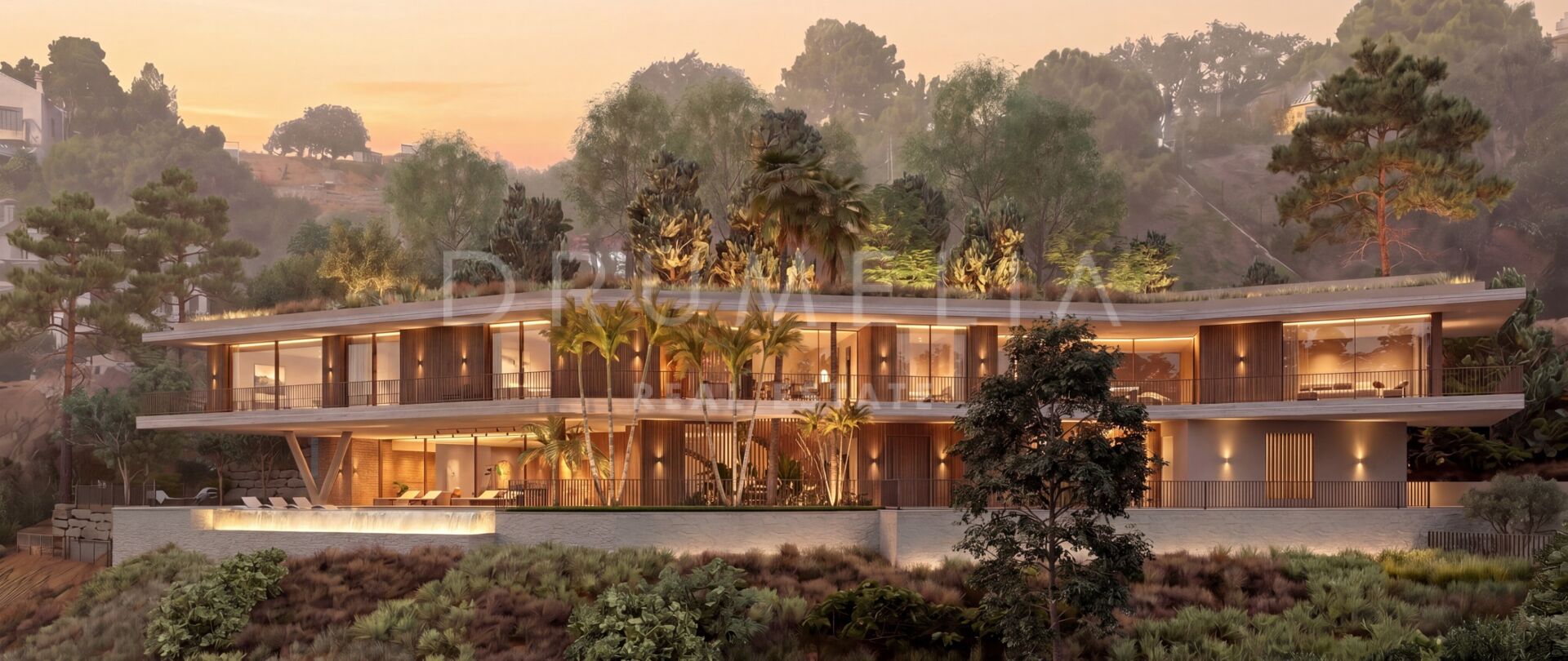 Hedendaagse nieuwbouwvilla met panoramisch zeezicht in Monte Mayor
