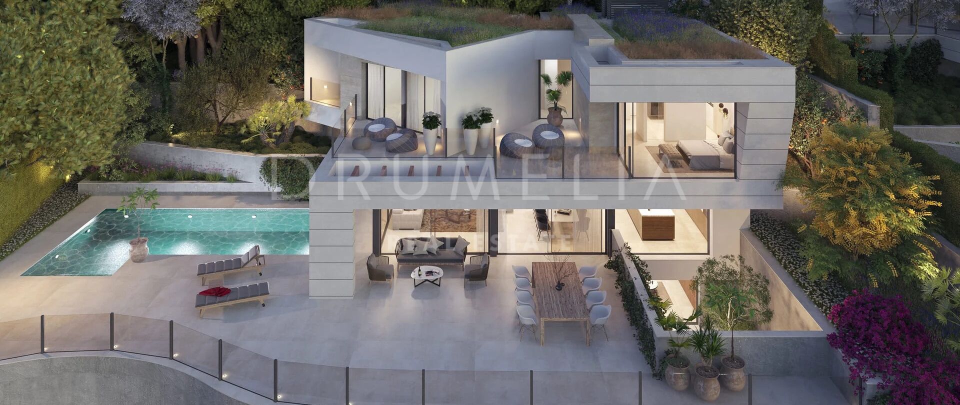 Exclusive Contemporary Villa with Panoramic Views and Mediterranean Design