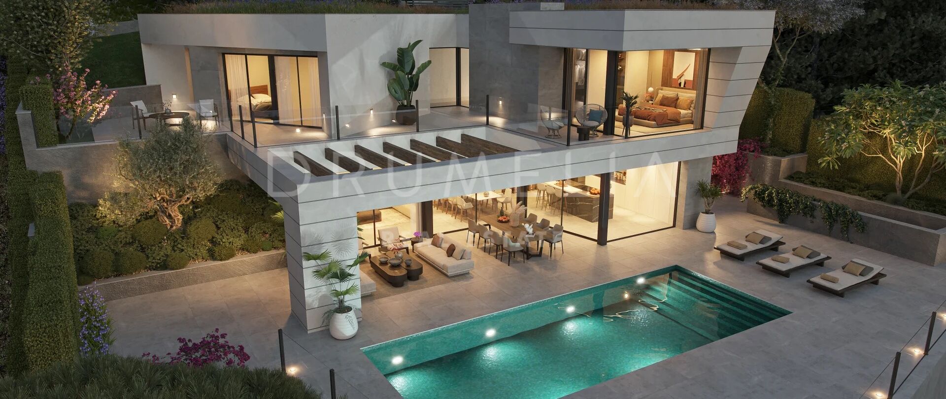Exclusieve moderne villa met zeezicht en maximaal comfort in Málaga