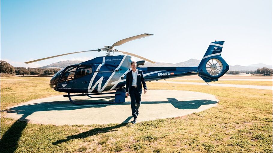 A Unique Way to Travel by Helicopter on Costa del Sol… Drumelia & Helicopter Charter!