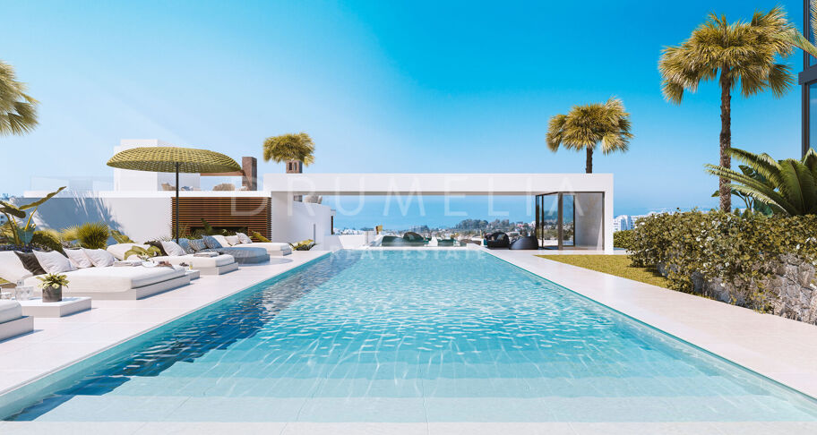 Nieuwe verfijnde moderne luxe halfvrijstaande woning, Rio Real, Marbella Oost
