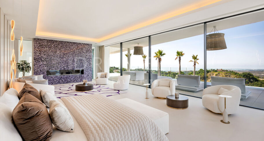 Villa Enso - Gloednieuw buitengewoon modern herenhuis Villa Enso in La Zagaleta, Benahavis.