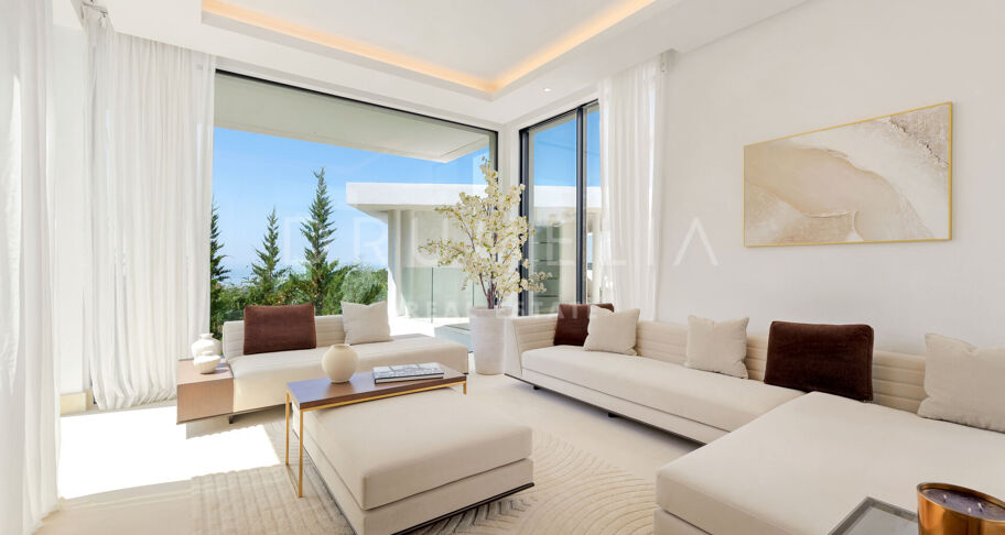 Villa Enso - Gloednieuw buitengewoon modern herenhuis Villa Enso in La Zagaleta, Benahavis.