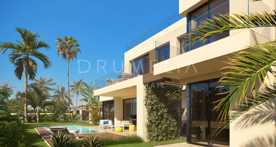 Magnifique projet de villas modernes de luxe avec piscine privée à Monte Biarritz, Estepona.