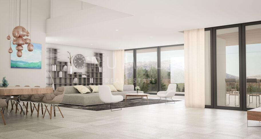 Gloednieuwe villa in moderne stijl met zeezicht dichtbij de golfbaan in La Cala de Mijas
