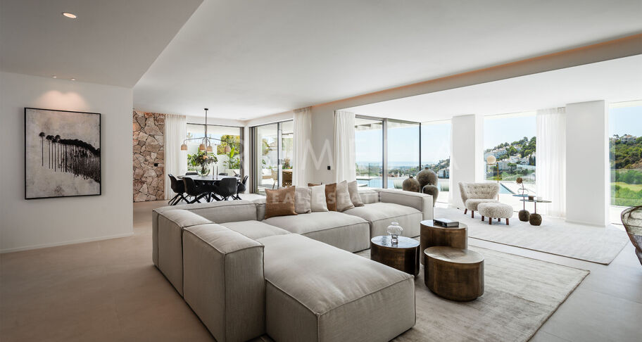 Spectaculaire gloednieuwe golfvilla met prachtig uitzicht in Las Lomas de La Quinta, Benahavís
