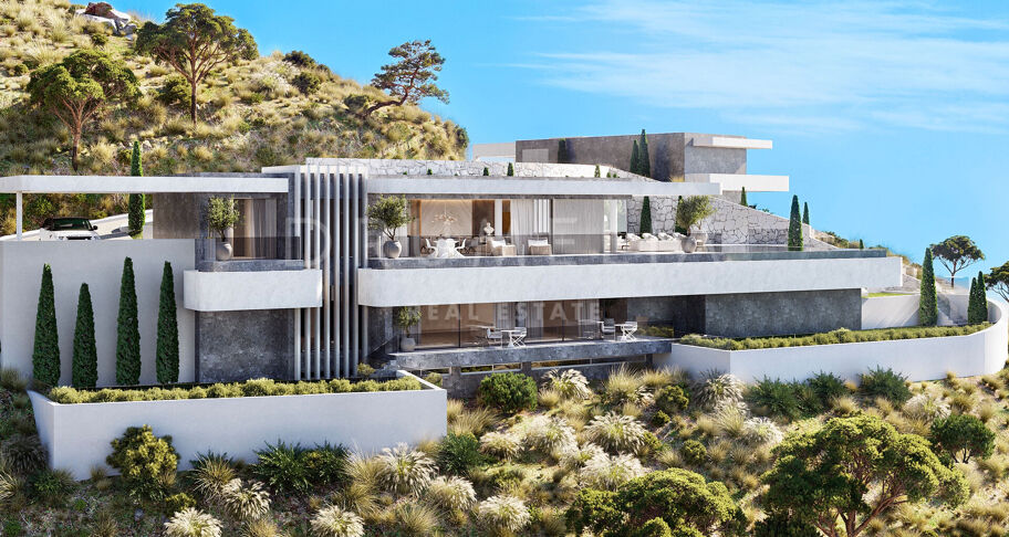 Villa de lujo sostenible a estrenar con vistas panorámicas al mar en Real de La Quinta, Benahavís