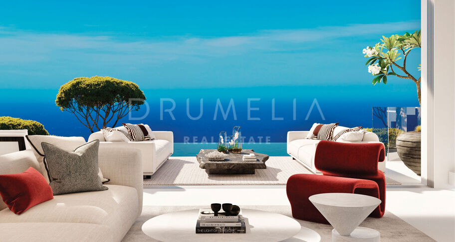 Villa de lujo sostenible a estrenar con vistas panorámicas al mar en Real de La Quinta, Benahavís