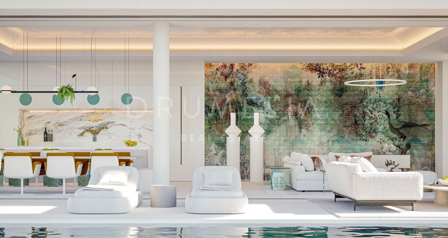 Villa de lujo sostenible a estrenar con vistas panorámicas al mar en Real de La Quinta, Benahavís