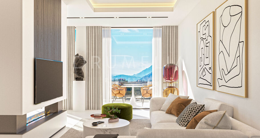 Villa de lujo sostenible a estrenar con vistas panorámicas al mar en Real de La Quinta, Benahavís