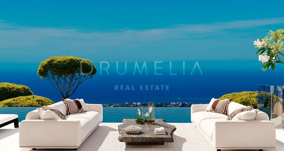 Villa de lujo sostenible a estrenar con vistas panorámicas al mar en Real de La Quinta, Benahavís