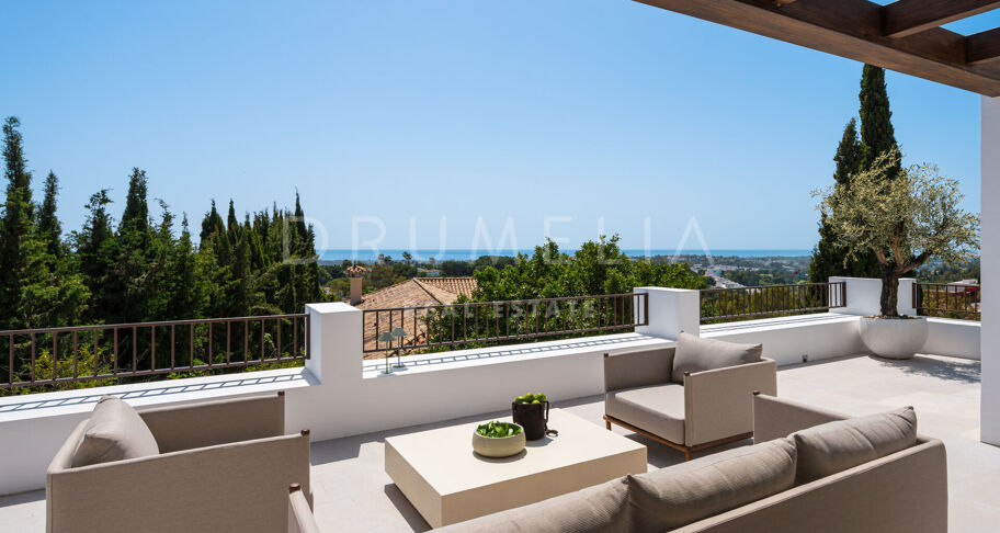 Villa de luxe avec vue mer à El Herrojo, Benahavís