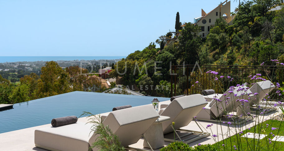 Villa de luxe avec vue mer à El Herrojo, Benahavís