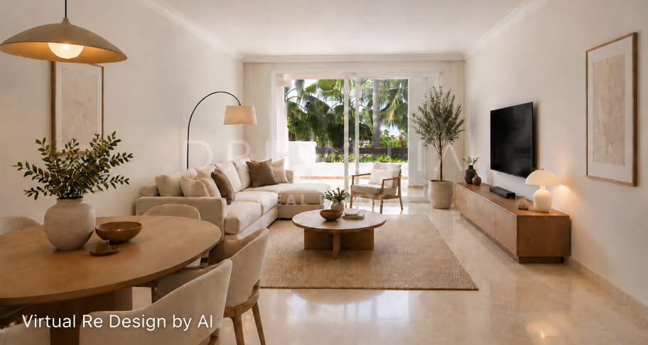 Apartment mit seitlichem Meerblick in Las Tortugas de Aloha, Nueva Andalucía