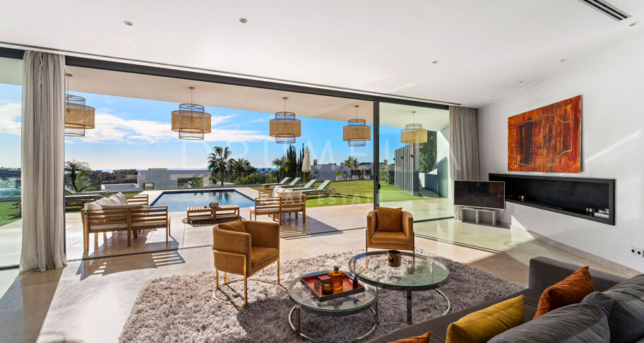 Exquisite Villa mit 5 Schlafzimmern und Panoramablick auf das Meer in La Alqueria