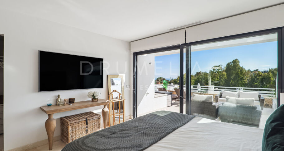 Townhouse met 3 slaapkamers en panoramisch uitzicht aan de Golden Mile
