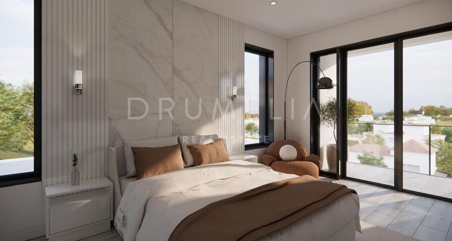 Proyecto de villa contemporánea con piscina y solárium en Elviria, Marbella Este