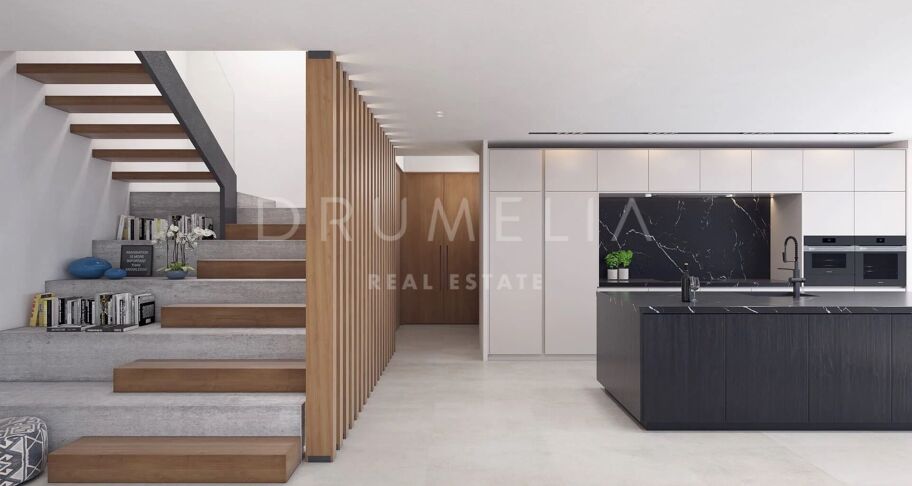 Modern lyxvilla med panoramautsikt i kullarna ovanför Málaga