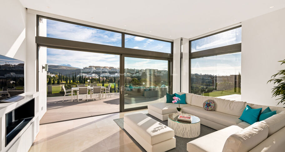 Eerstelijns Golf Moderne Luxe Villa met Uitzicht, Los Flamingos, Benahavis
