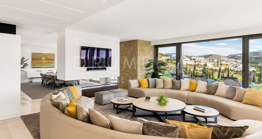 Eerstelijns Golf Moderne Luxe Villa met Uitzicht, Los Flamingos, Benahavis
