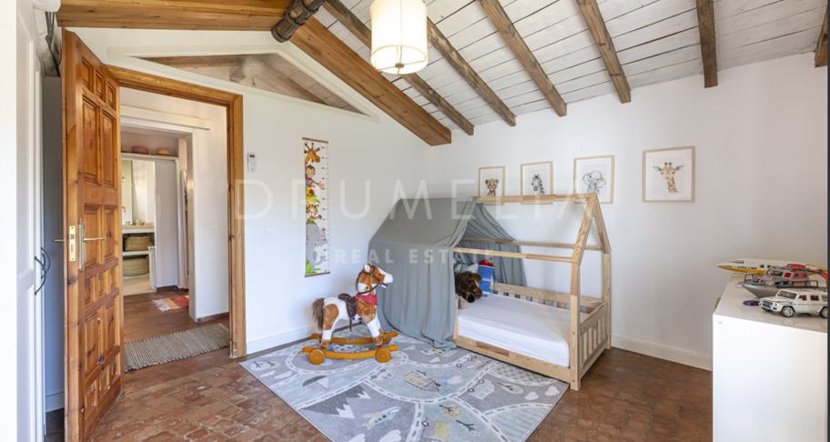 Charmante rustikale Villa in Guadalmina Alta mit Berg- und Seeblick