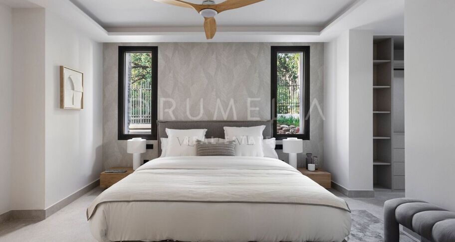 Villa independiente, reformada con diseño oriental en Marbella Hill Club