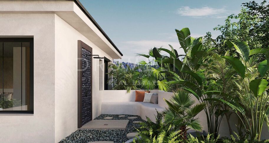 Villa independiente, reformada con diseño oriental en Marbella Hill Club