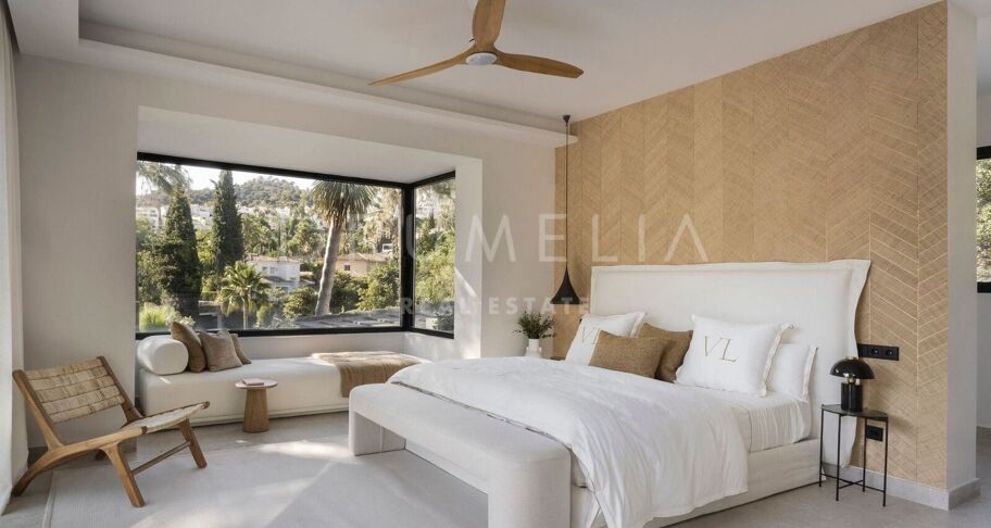 Villa independiente, reformada con diseño oriental en Marbella Hill Club