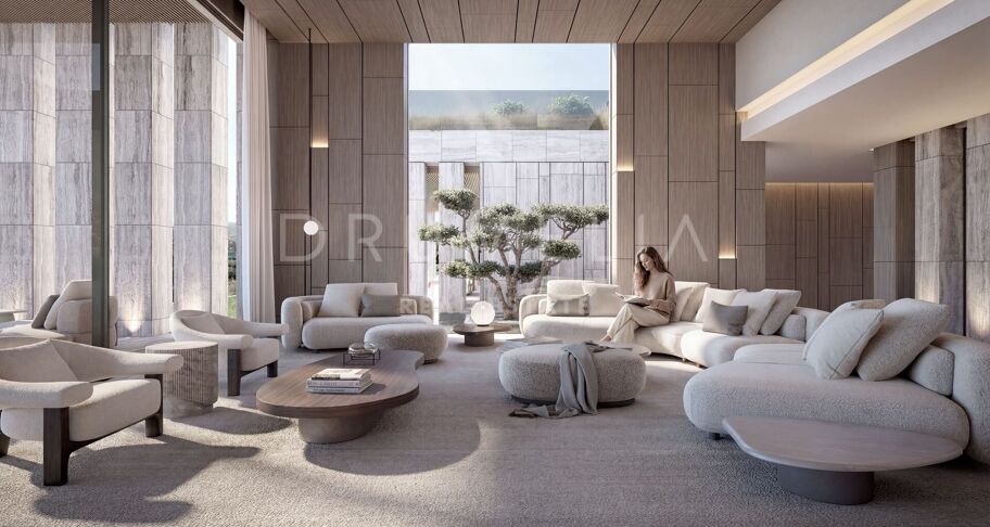 Neubau Villa mit Panoramablick auf das Meer und Gibraltar Ansichten in La Reserva, Sotogrande