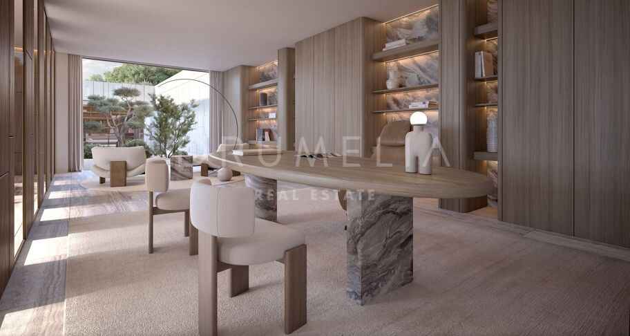 Neubau Villa mit Panoramablick auf das Meer und Gibraltar Ansichten in La Reserva, Sotogrande