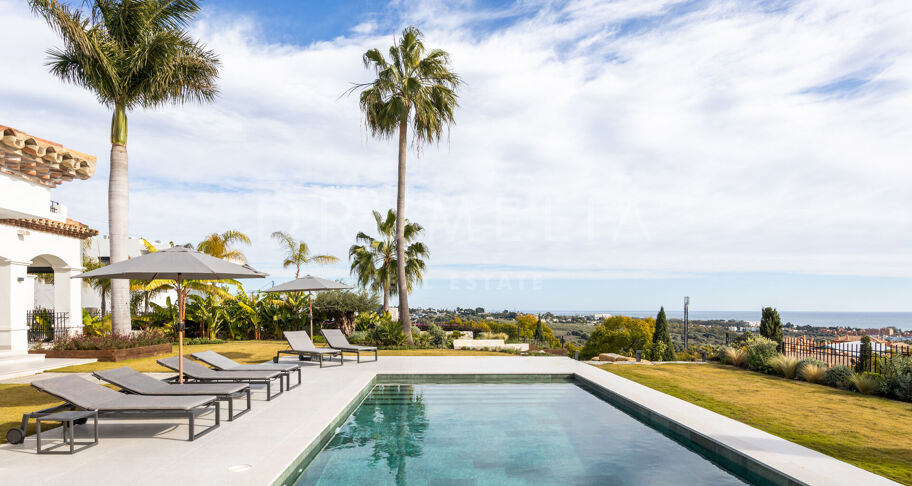 Renovated villa with panoramic views in Los Flamingos, Benahavís