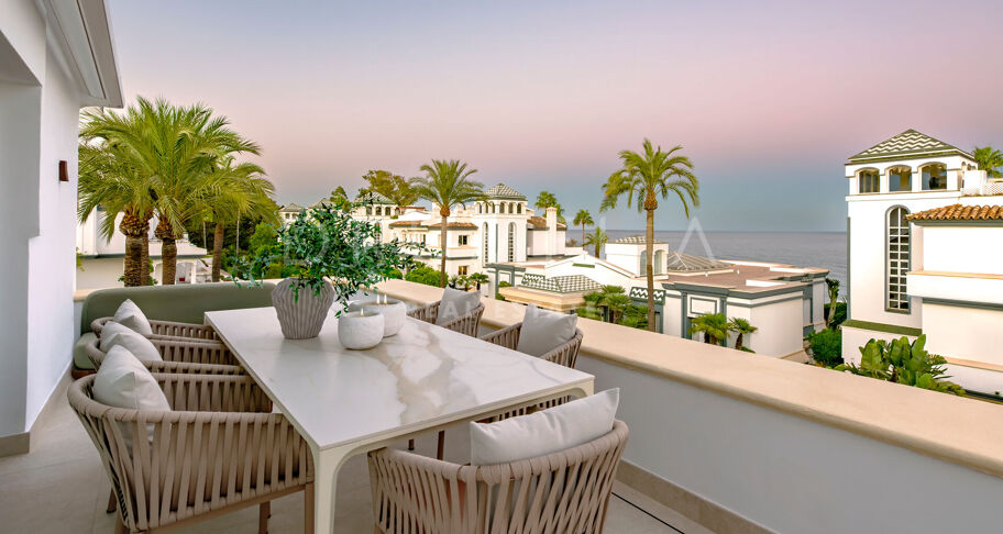 Penthouse aan het strand met privé-dakterras in Dominion Beach