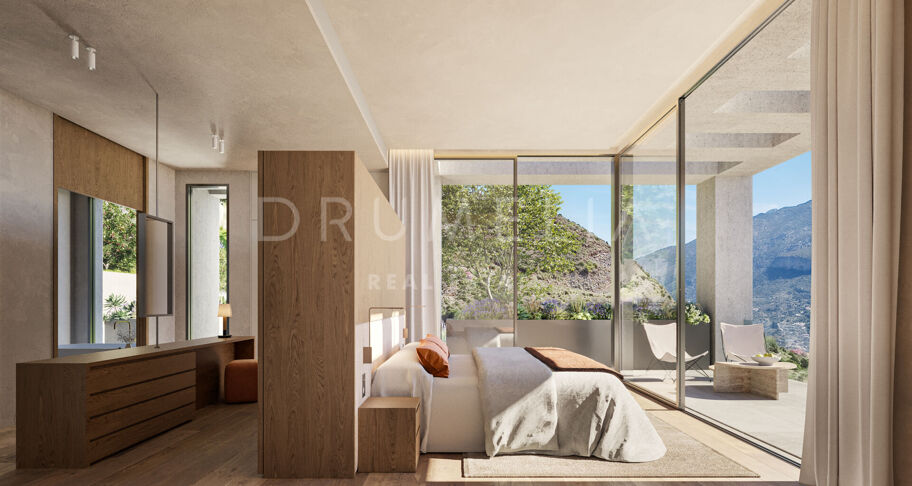 Villa contemporánea en Real de La Quinta con vistas panorámicas al mar