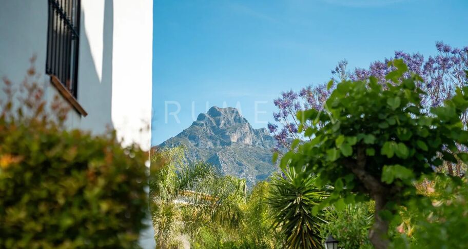 Radhus i Nagüeles, Marbella, med takterrass och jacuzzi