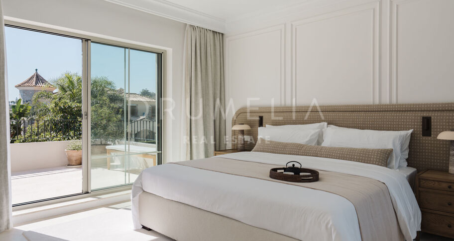 Villa rénovée à Golf Valley avec spa et salle de sport à Nueva Andalucía