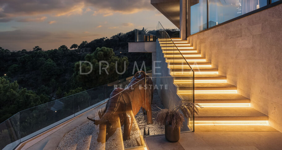 Casa Cuiabá - New eco-friendly modern luxury villa with panoramic sea views in fabulous Monte Mayor, Benahavis