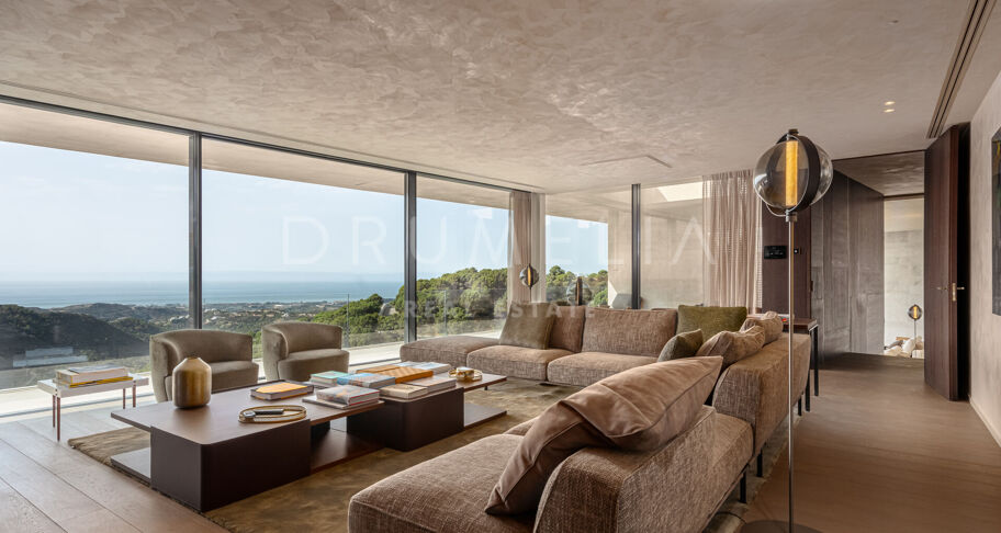 Casa Cuiabá - New eco-friendly modern luxury villa with panoramic sea views in fabulous Monte Mayor, Benahavis