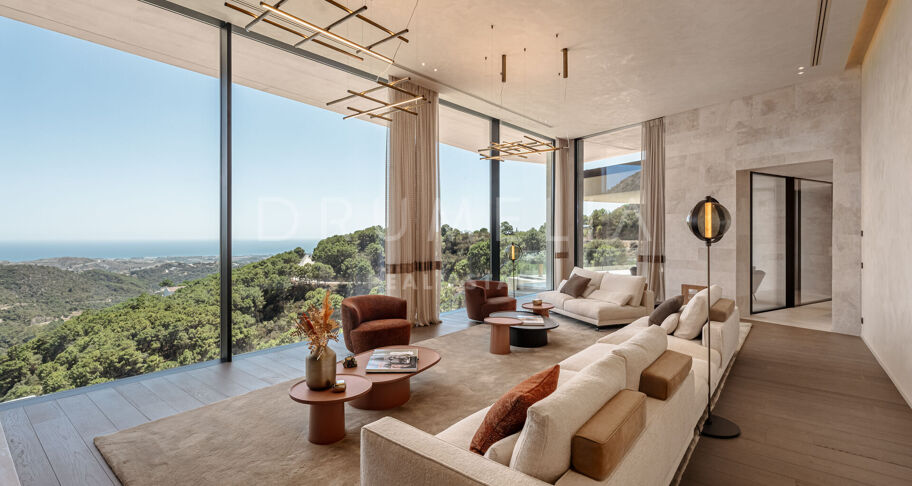 Casa Cuiabá - New eco-friendly modern luxury villa with panoramic sea views in fabulous Monte Mayor, Benahavis