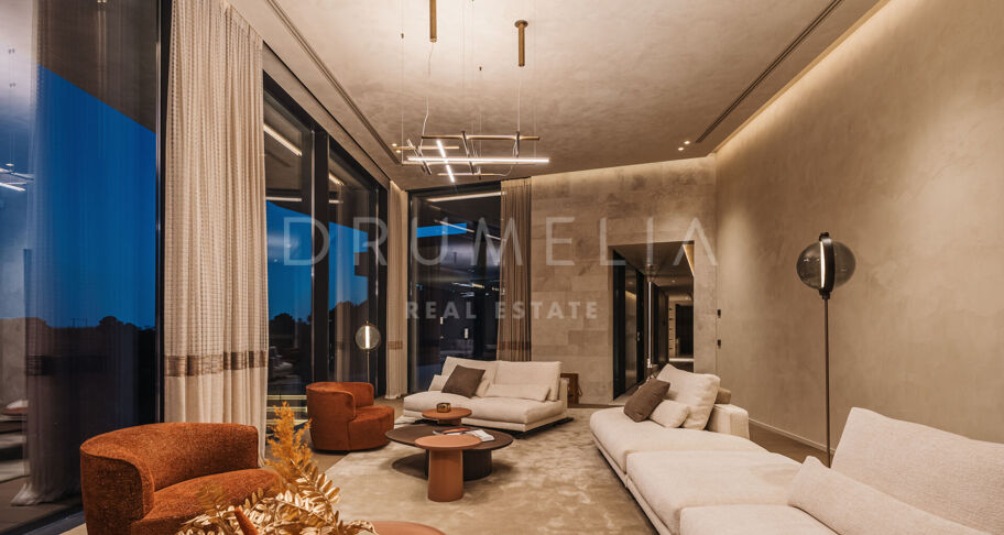 Casa Cuiabá - New eco-friendly modern luxury villa with panoramic sea views in fabulous Monte Mayor, Benahavis
