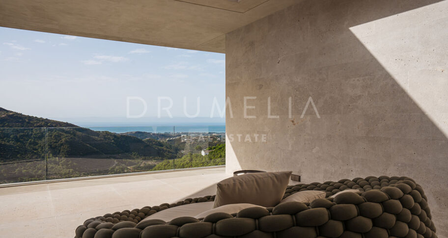 Casa Cuiabá - New eco-friendly modern luxury villa with panoramic sea views in fabulous Monte Mayor, Benahavis