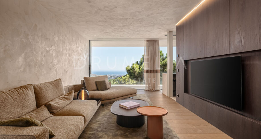 Casa Cuiabá - New eco-friendly modern luxury villa with panoramic sea views in fabulous Monte Mayor, Benahavis
