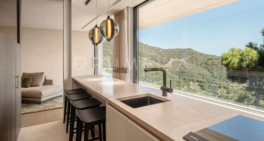 Casa Cuiabá - New eco-friendly modern luxury villa with panoramic sea views in fabulous Monte Mayor, Benahavis