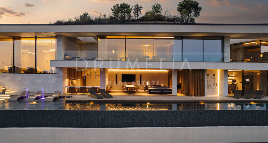 Casa Cuiabá - New eco-friendly modern luxury villa with panoramic sea views in fabulous Monte Mayor, Benahavis