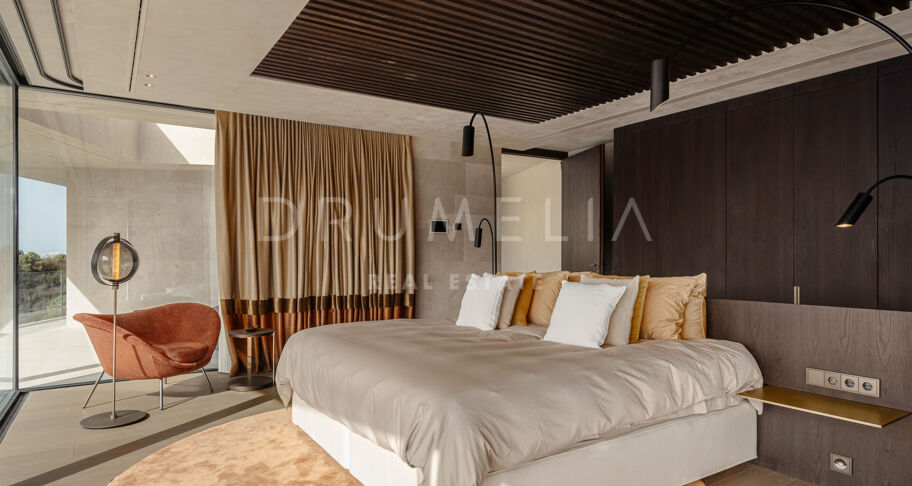 Casa Cuiabá - New eco-friendly modern luxury villa with panoramic sea views in fabulous Monte Mayor, Benahavis