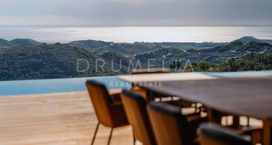 Casa Cuiabá - New eco-friendly modern luxury villa with panoramic sea views in fabulous Monte Mayor, Benahavis