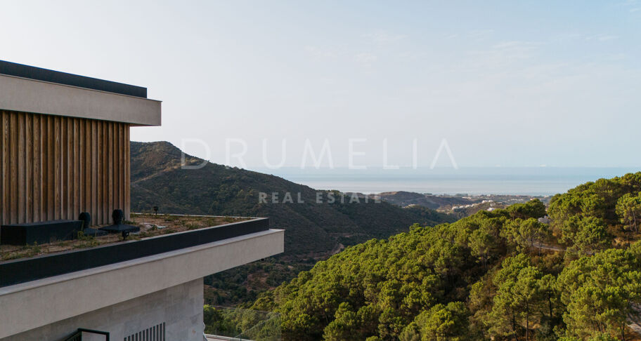 Casa Cuiabá - New eco-friendly modern luxury villa with panoramic sea views in fabulous Monte Mayor, Benahavis