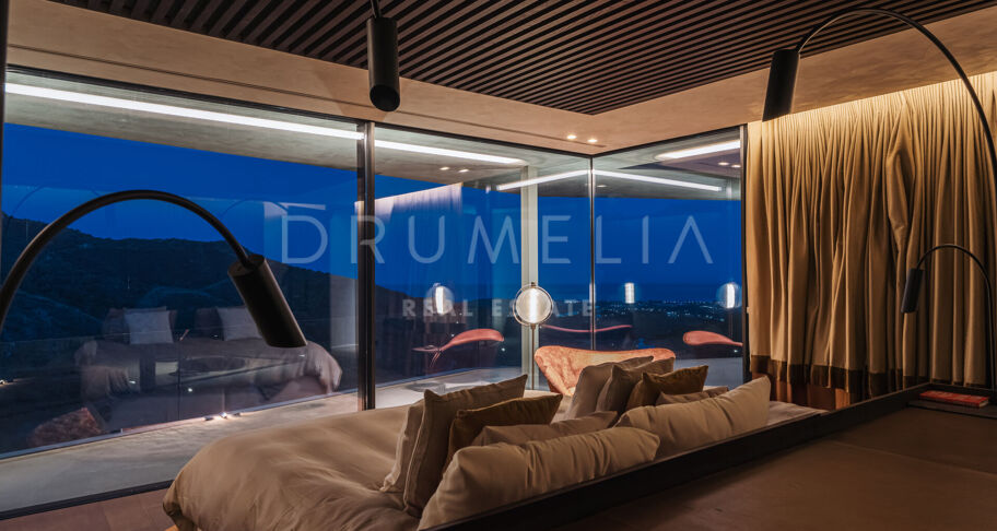 Casa Cuiabá - New eco-friendly modern luxury villa with panoramic sea views in fabulous Monte Mayor, Benahavis